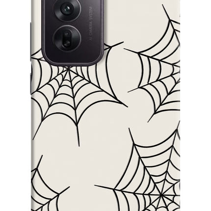 Spider Web Oppo Reno12 5G Hard Case Back Cover by Casekaro