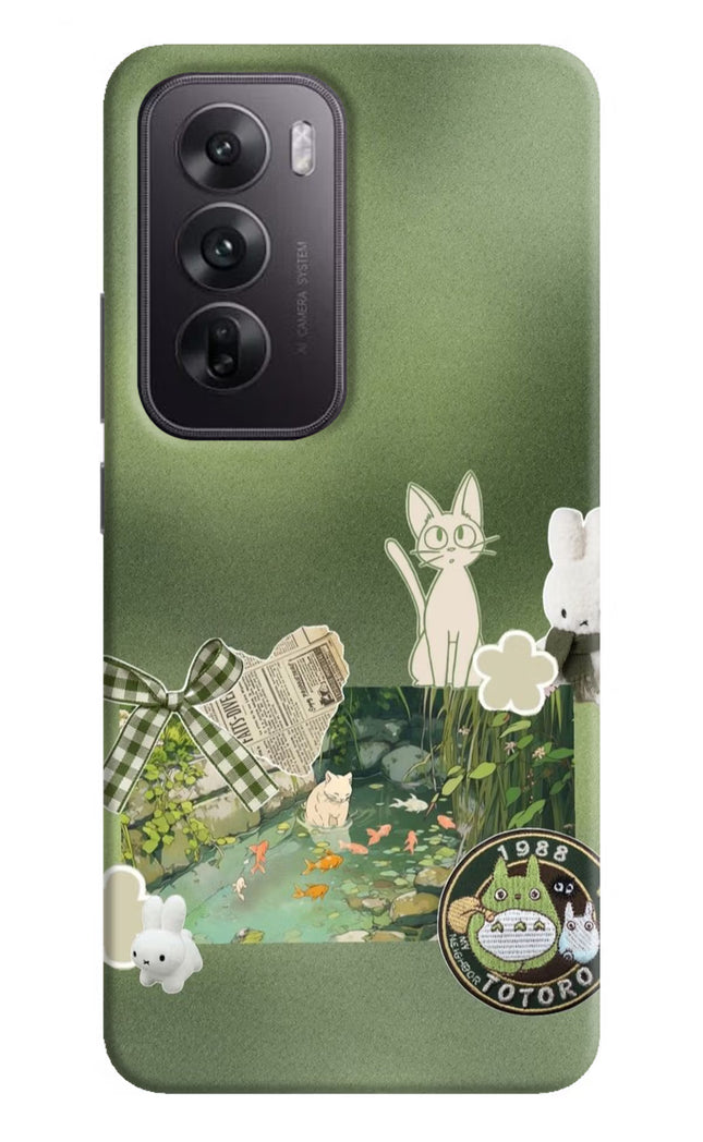Aesthetic anime Oppo Reno12 5G Hard Case Back Cover by Casekaro
