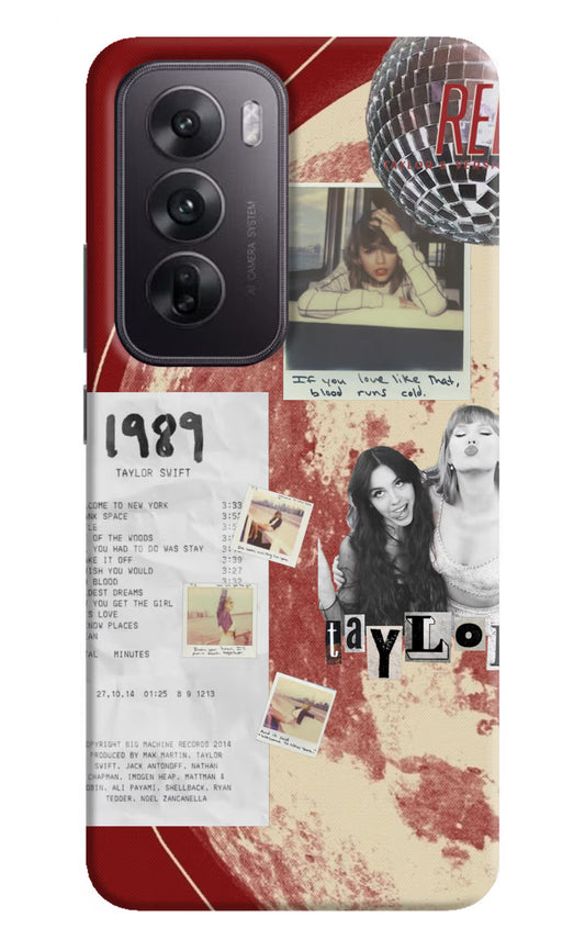 Taylor Swift Oppo Reno12 5G Hard Case Back Cover by Casekaro
