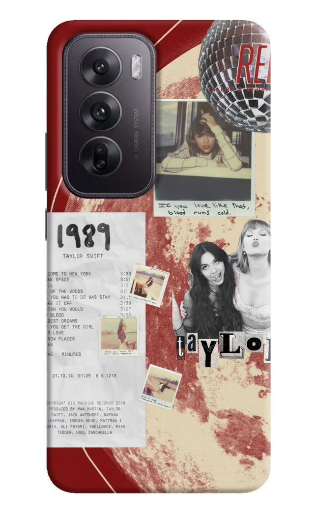 Taylor Swift Oppo Reno12 5G Hard Case Back Cover by Casekaro