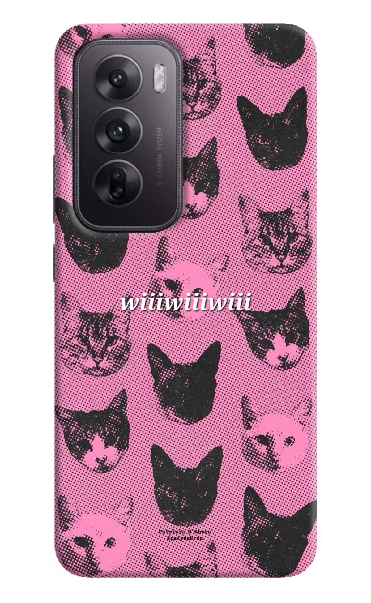 Pink Cats Oppo Reno12 5G Back Cover