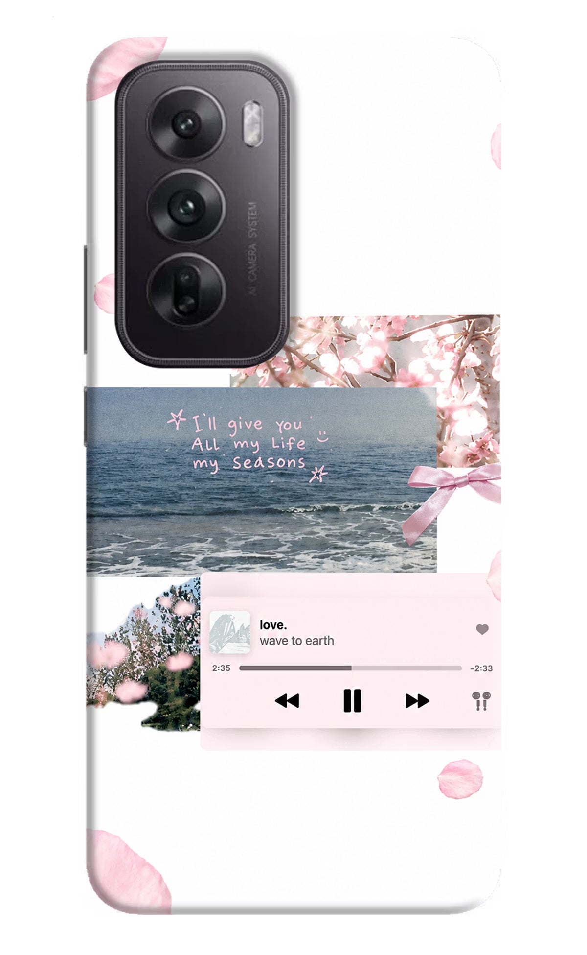 Wave to earth Oppo Reno12 5G Back Cover