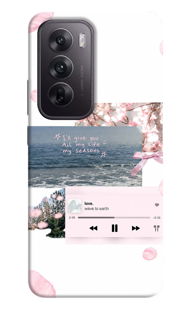 Wave to earth Oppo Reno12 5G Hard Case Back Cover by Casekaro
