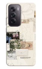 Soft Aesthetic Oppo Reno12 5G Hard Case Back Cover by Casekaro