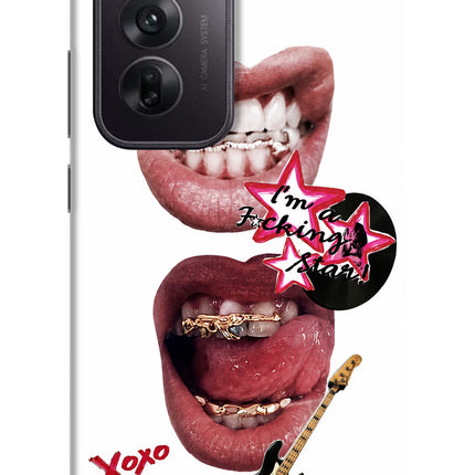 Rockstar Oppo Reno12 5G Hard Case Back Cover by Casekaro