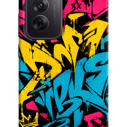 Graffiti Vibe Oppo Reno12 5G Hard Case Back Cover by Casekaro