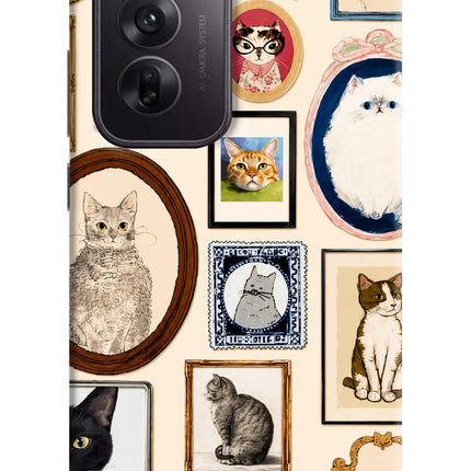 Mirror Cats Oppo Reno12 5G Hard Case Back Cover by Casekaro