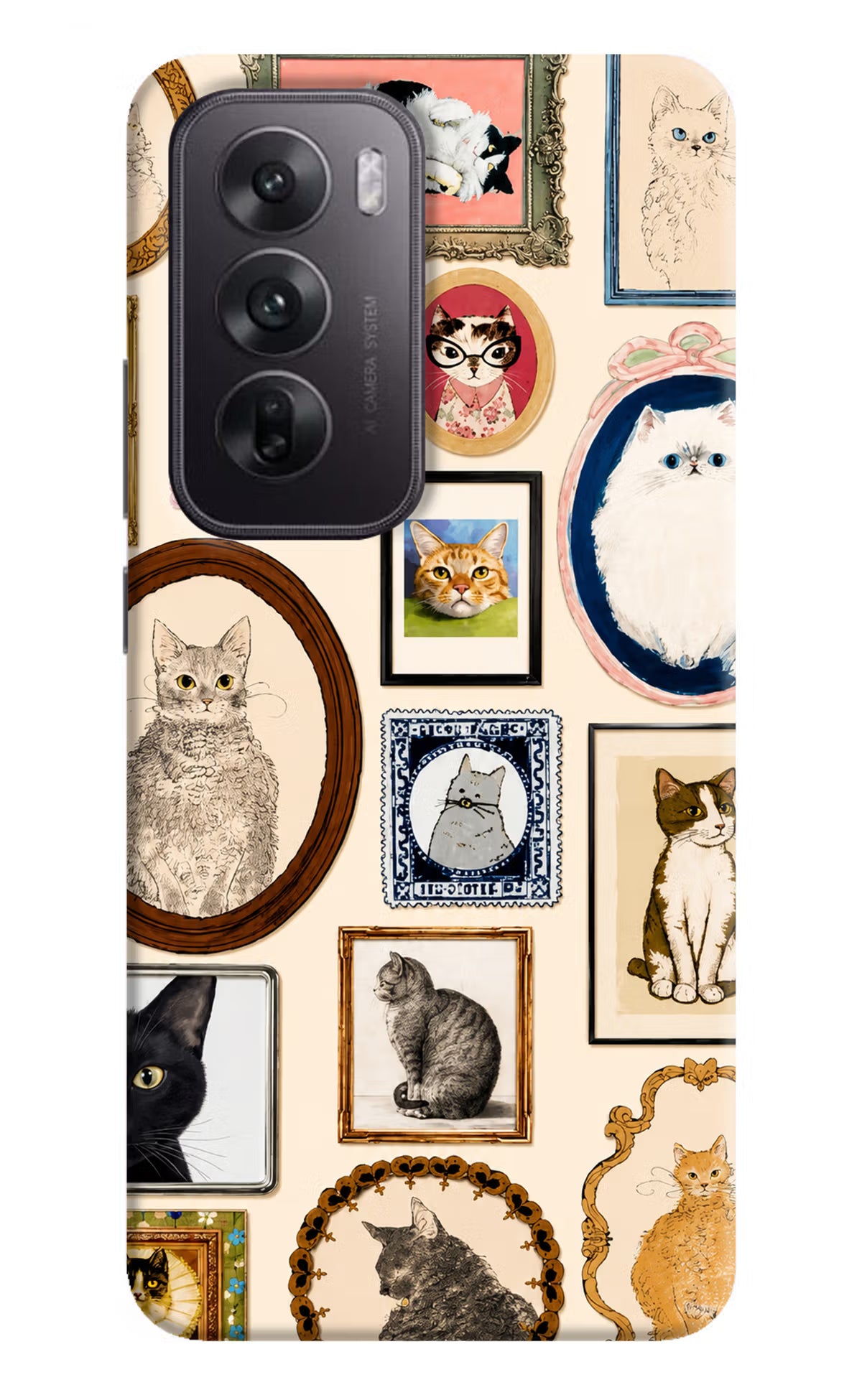 Mirror Cats Oppo Reno12 5G Back Cover