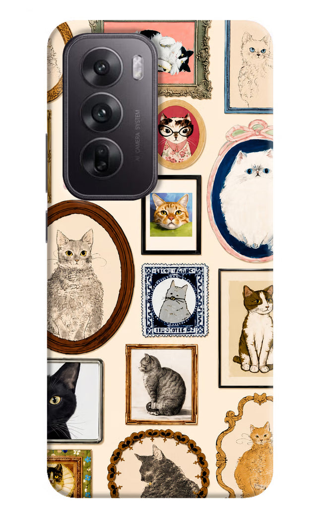 Mirror Cats Oppo Reno12 5G Hard Case Back Cover by Casekaro