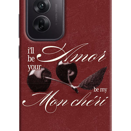 Velvet Cherry Oppo Reno12 5G Hard Case Back Cover by Casekaro
