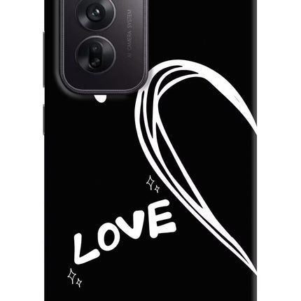 Love Line Oppo Reno12 5G Hard Case Back Cover by Casekaro