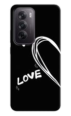 Love Line Oppo Reno12 5G Hard Case Back Cover by Casekaro