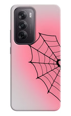 Pink Web Oppo Reno12 5G Hard Case Back Cover by Casekaro