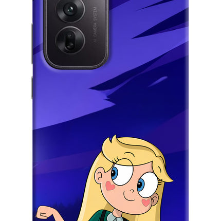 Star Glow Oppo Reno12 5G Hard Case Back Cover by Casekaro