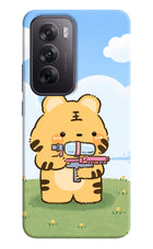 Tiger Treat Oppo Reno12 5G Hard Case Back Cover by Casekaro