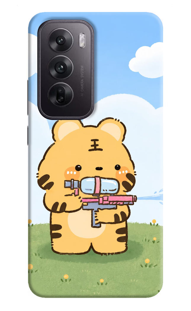 Tiger Treat Oppo Reno12 5G Hard Case Back Cover by Casekaro