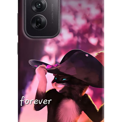 Forever Cat Oppo Reno12 5G Hard Case Back Cover by Casekaro