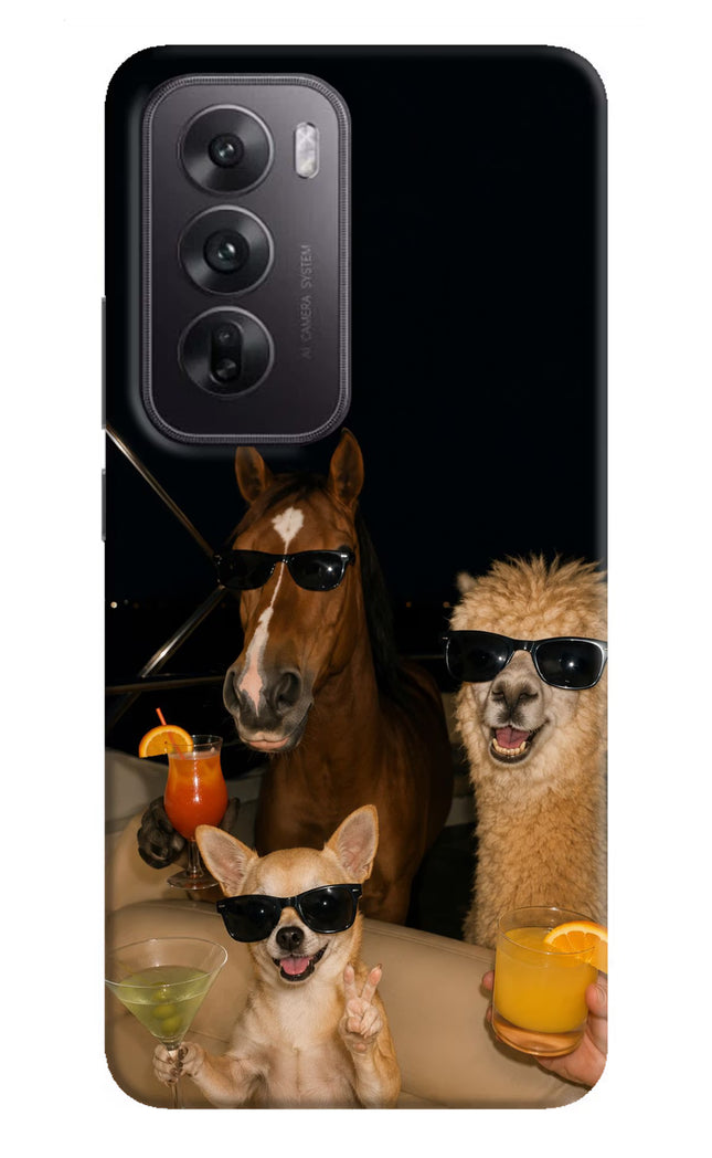 Party Squad Oppo Reno12 5G Hard Case Back Cover by Casekaro