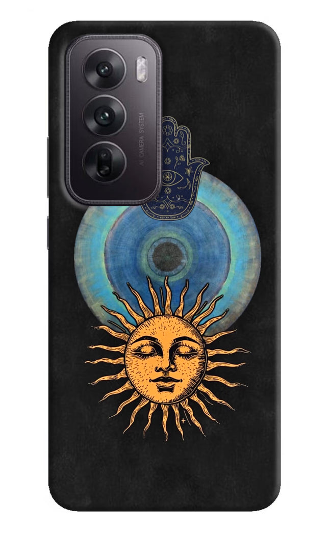 Divine Sun Oppo Reno12 5G Hard Case Back Cover by Casekaro