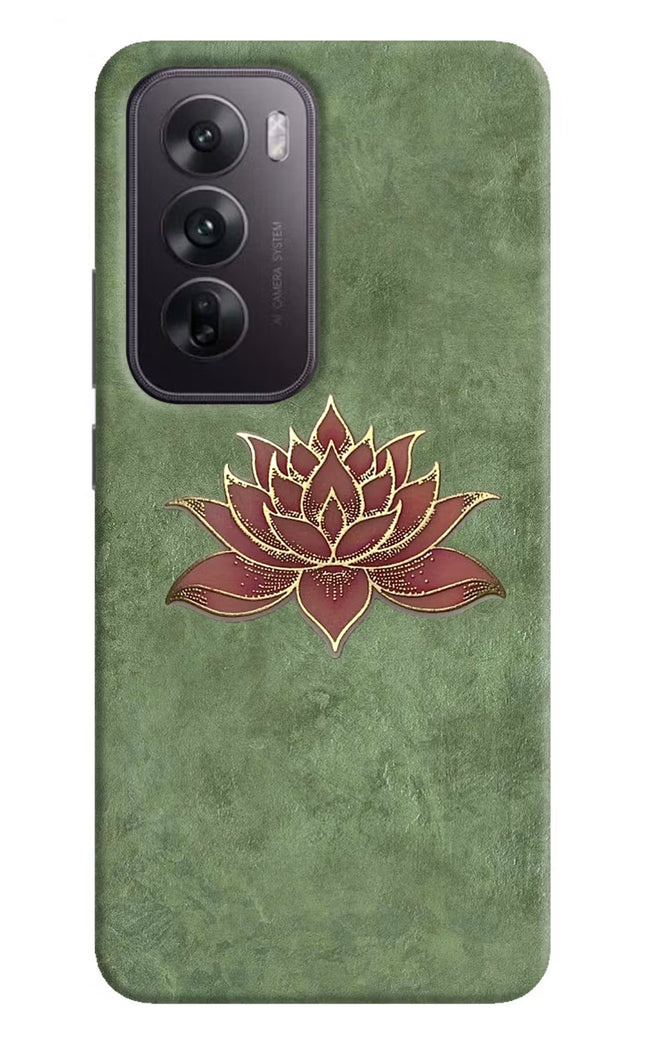 Lotus Grace Oppo Reno12 5G Hard Case Back Cover by Casekaro