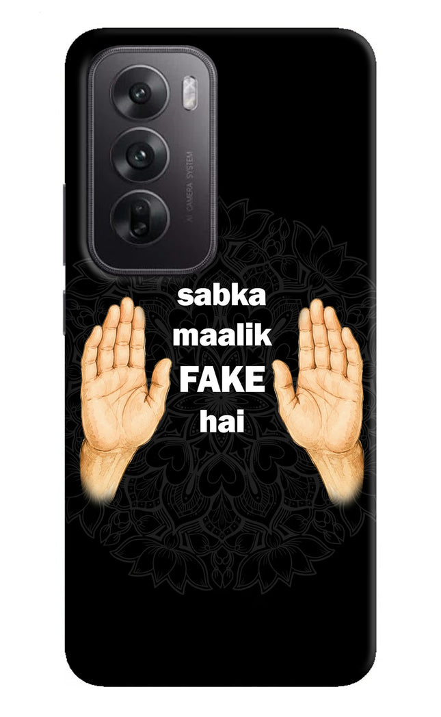 Sabka Malik Fake Oppo Reno12 5G Hard Case Back Cover by Casekaro