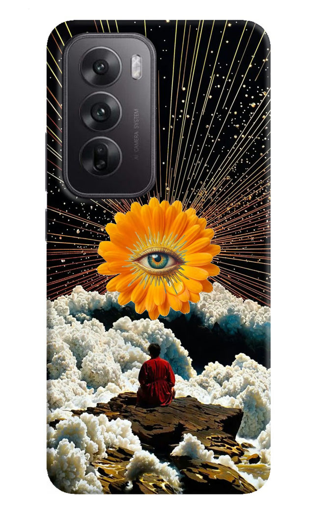 Cosmic Flower Oppo Reno12 5G Hard Case Back Cover by Casekaro