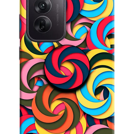 Spiral Pattern Oppo Reno12 5G Pop Case by Casekaro
