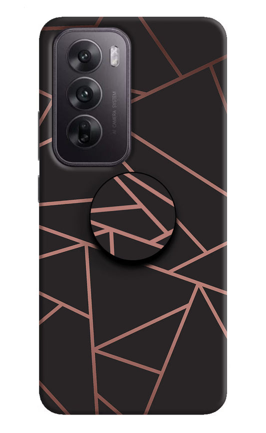 Geometric Pattern Oppo Reno12 5G Pop Case by Casekaro