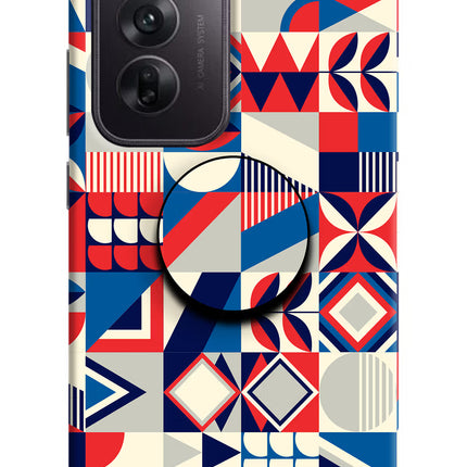 Colorful Pattern Oppo Reno12 5G Pop Case by Casekaro