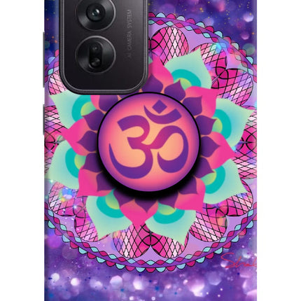 Om Purple Oppo Reno12 5G Pop Case by Casekaro
