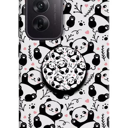 Cute Panda Oppo Reno12 5G Pop Case by Casekaro