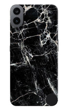 Black Marble Texture CMF by Nothing Phone 1 Hard Case Back Cover by Casekaro