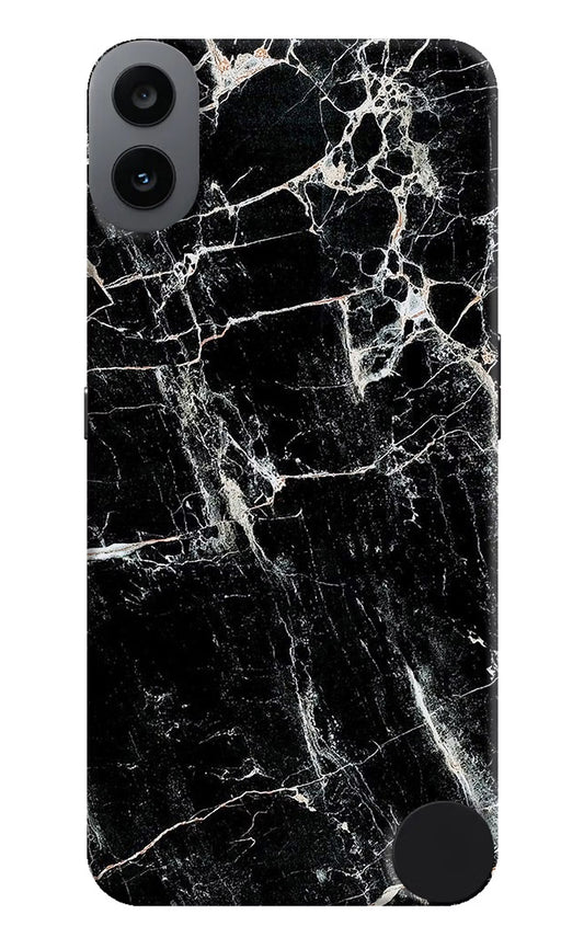 Black Marble Texture CMF by Nothing Phone 1 Hard Case Back Cover by Casekaro