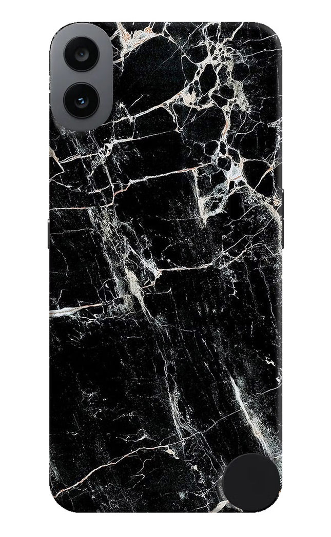 Black Marble Texture CMF by Nothing Phone 1 Hard Case Back Cover by Casekaro