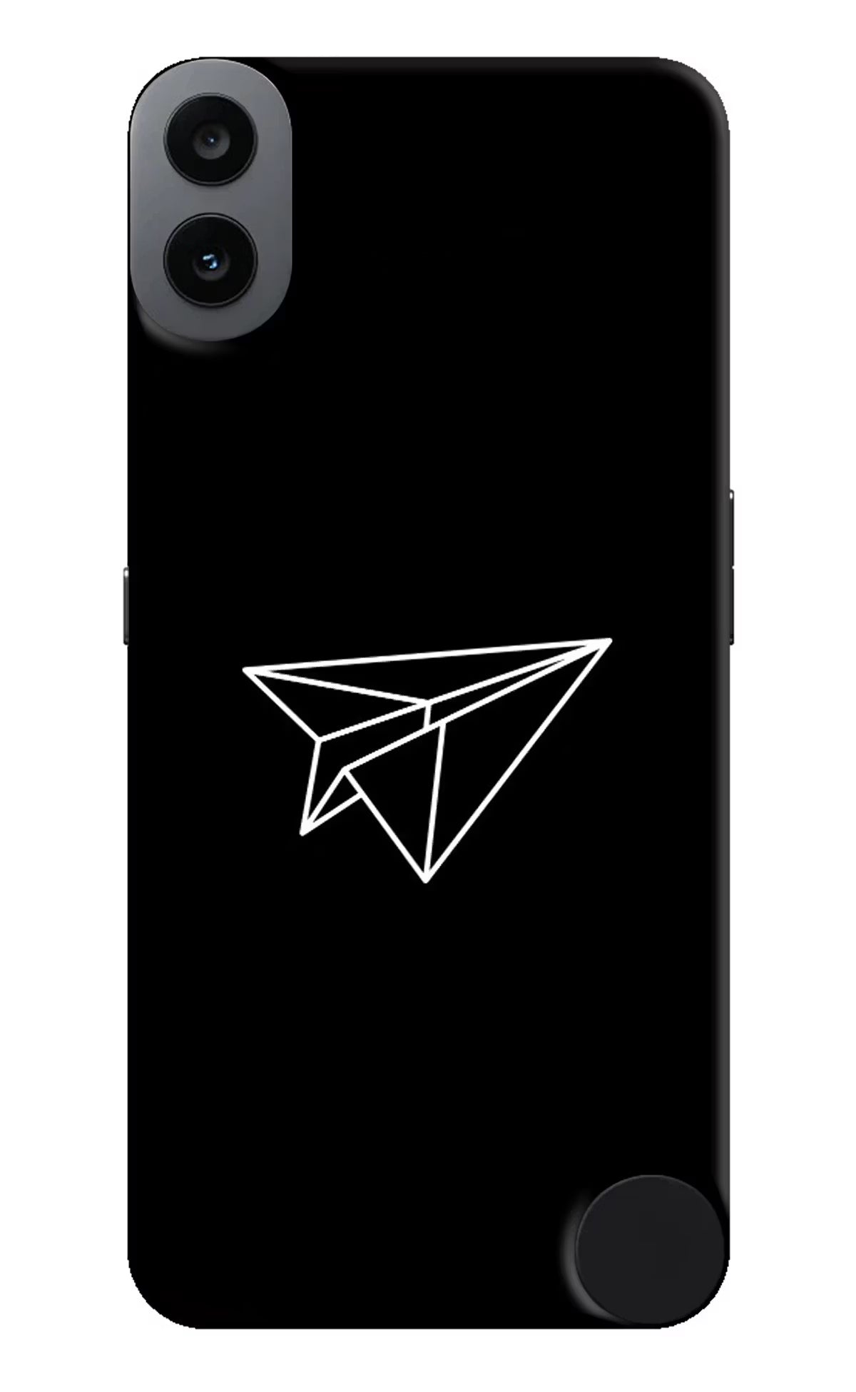Paper Plane White CMF by Nothing Phone 1 Hard Case Back Cover by Casekaro