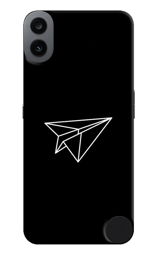 Paper Plane White CMF by Nothing Phone 1 Hard Case Back Cover by Casekaro