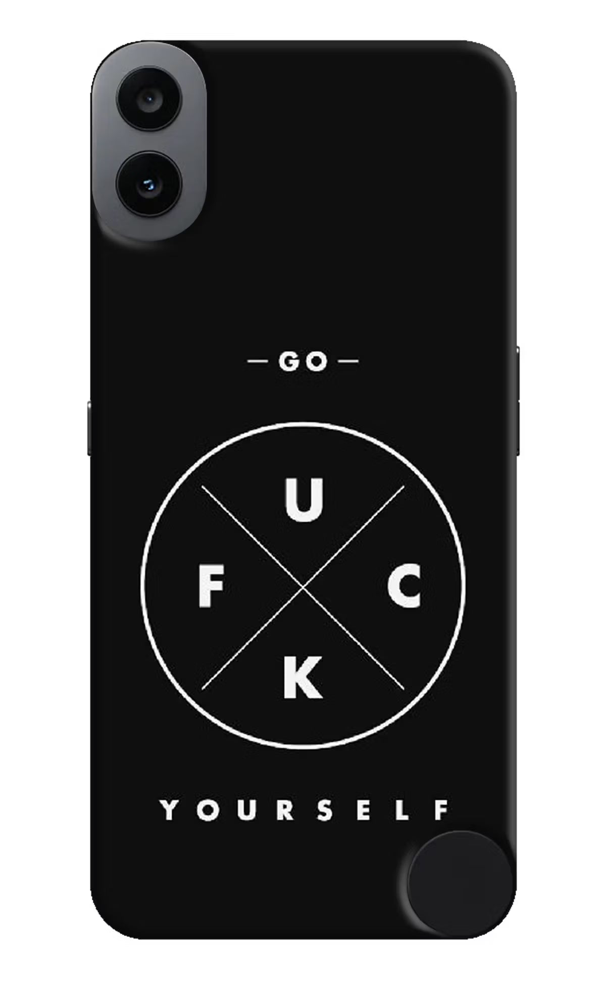 Go Fuck Yourself CMF by Nothing Phone 1 Hard Case Back Cover by Casekaro