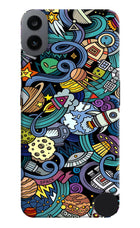 Space Abstract CMF by Nothing Phone 1 Hard Case Back Cover by Casekaro