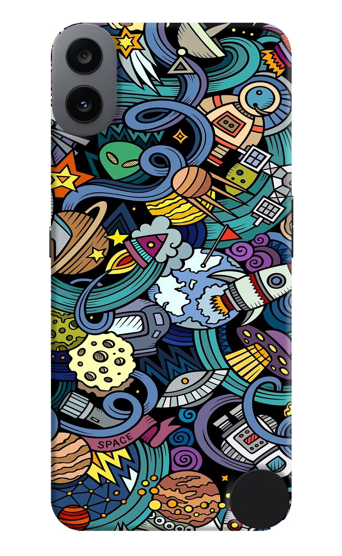 Space Abstract CMF by Nothing Phone 1 Hard Case Back Cover by Casekaro