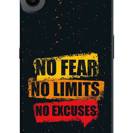 No Fear No Limits No Excuse CMF by Nothing Phone 1 Hard Case Back Cover by Casekaro