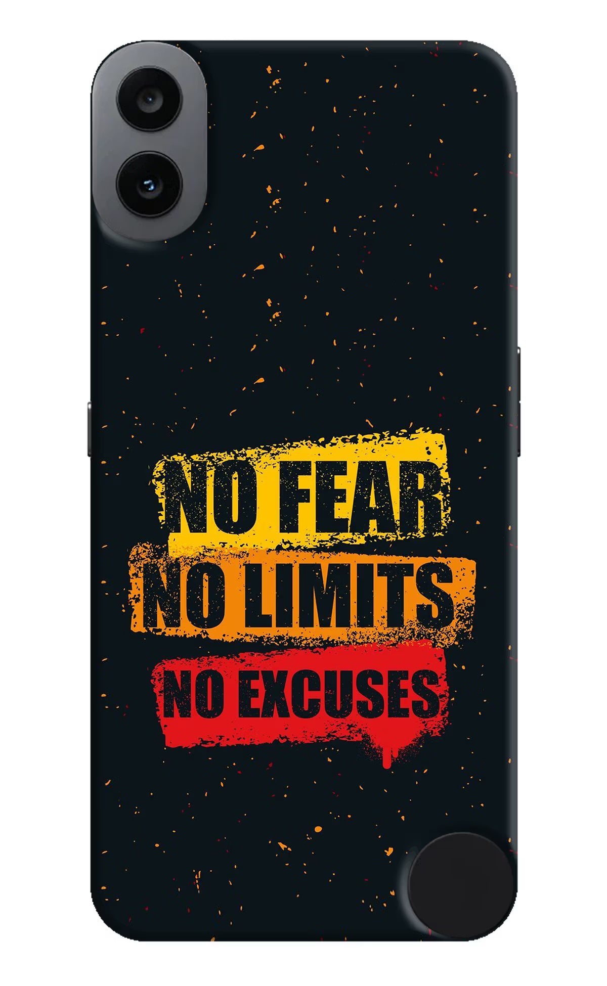 No Fear No Limits No Excuse CMF by Nothing Phone 1 Hard Case Back Cover by Casekaro