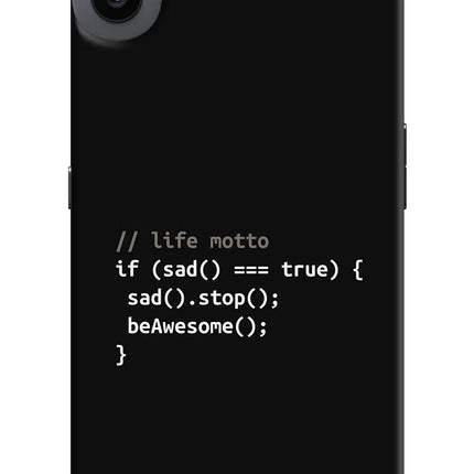 Life Motto Code CMF by Nothing Phone 1 Hard Case Back Cover by Casekaro