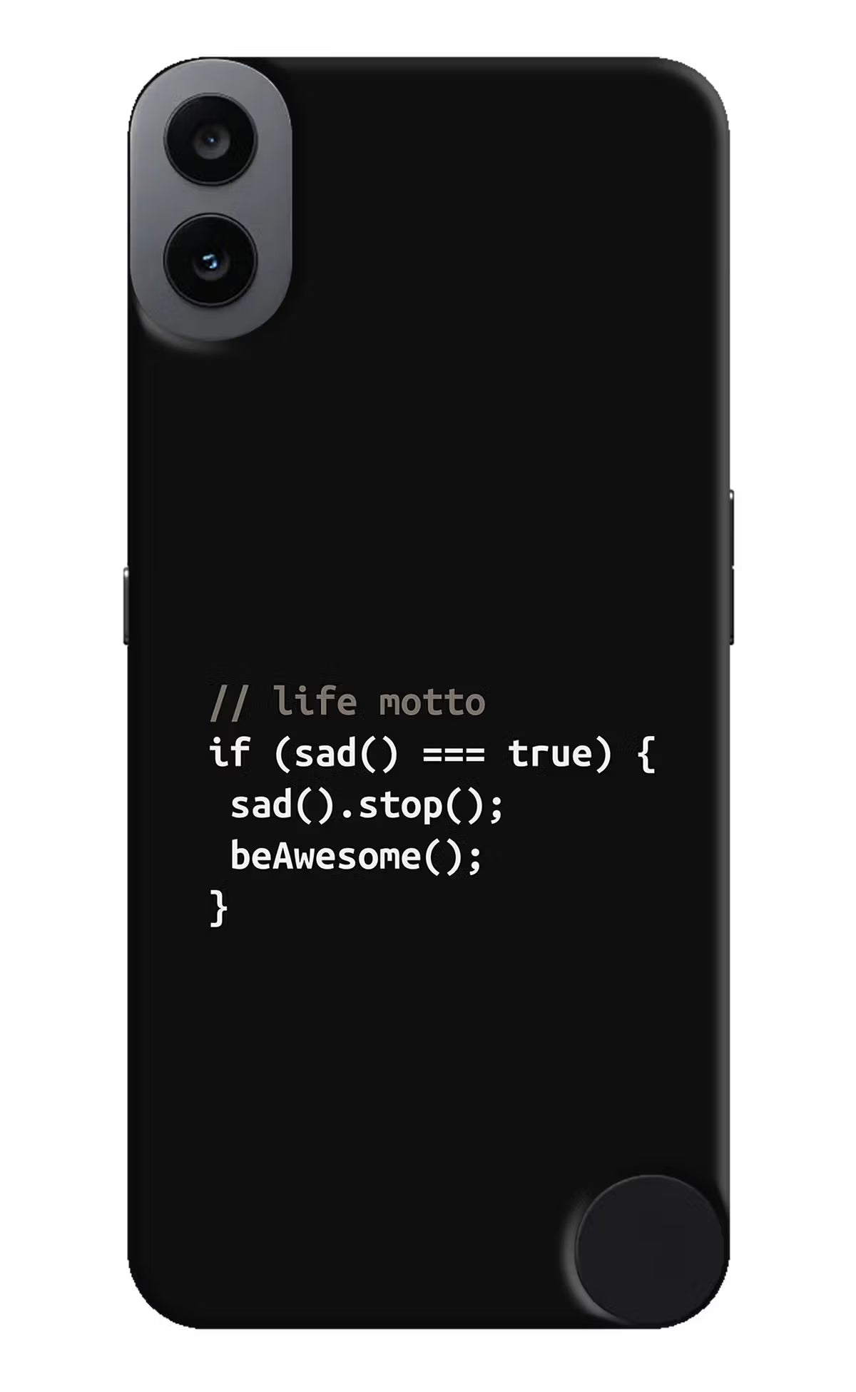 Life Motto Code CMF by Nothing Phone 1 Hard Case Back Cover by Casekaro
