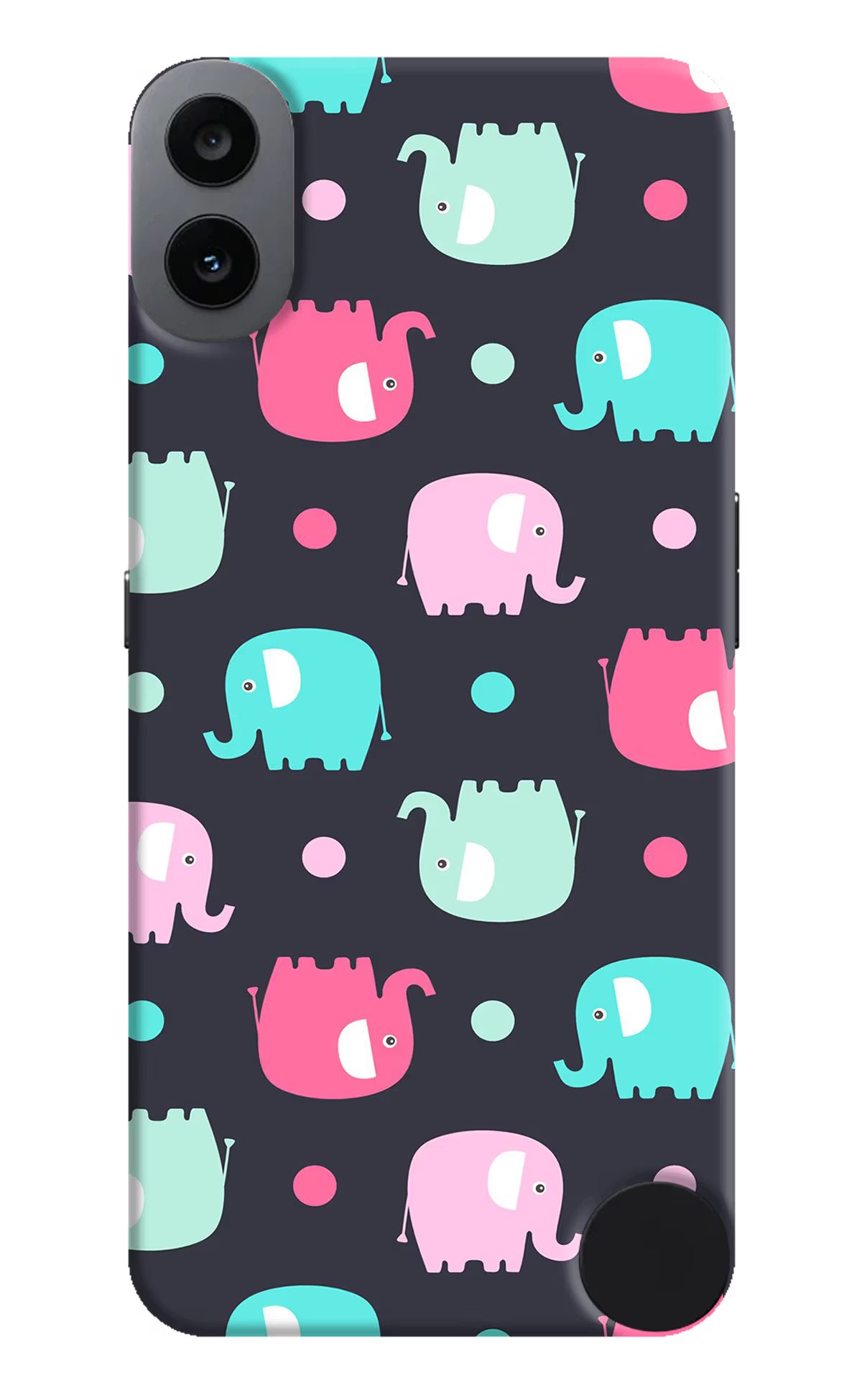 Elephants CMF by Nothing Phone 1 Hard Case Back Cover by Casekaro