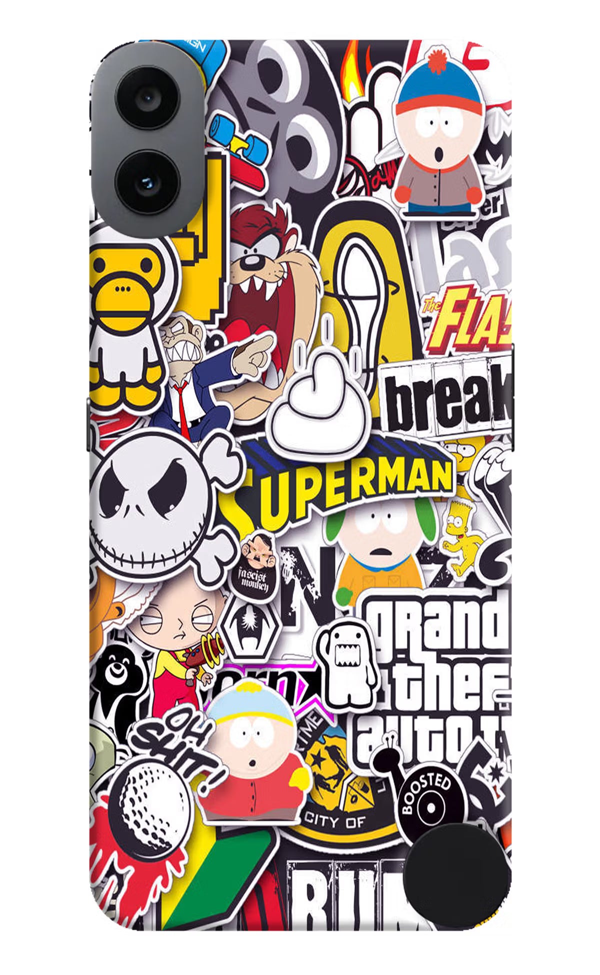Sticker Bomb CMF by Nothing Phone 1 Hard Case Back Cover by Casekaro