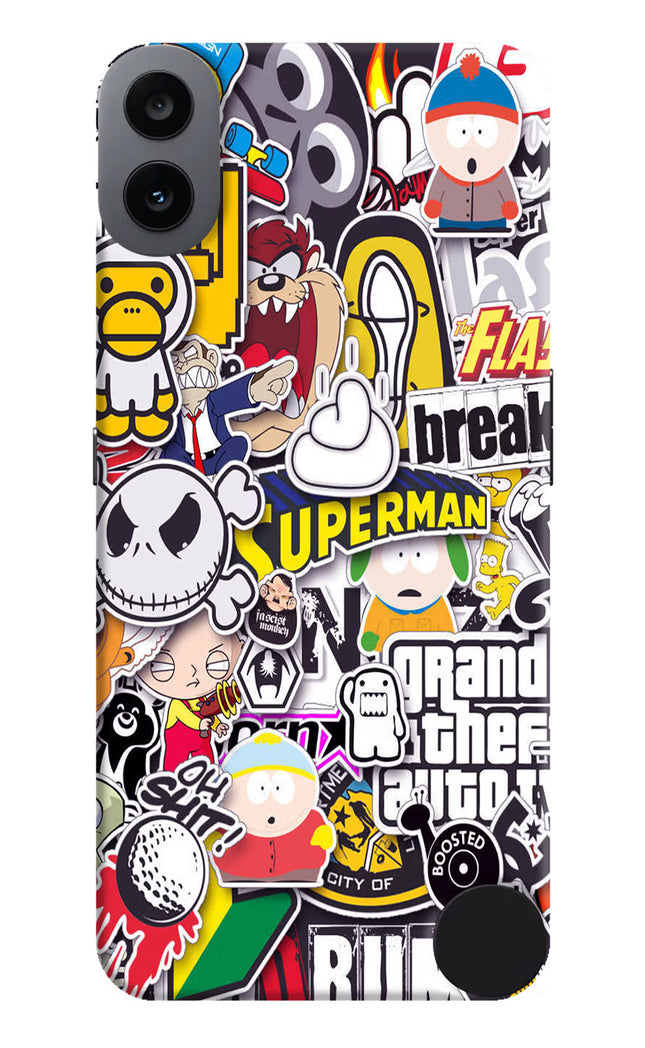 Sticker Bomb CMF by Nothing Phone 1 Hard Case Back Cover by Casekaro