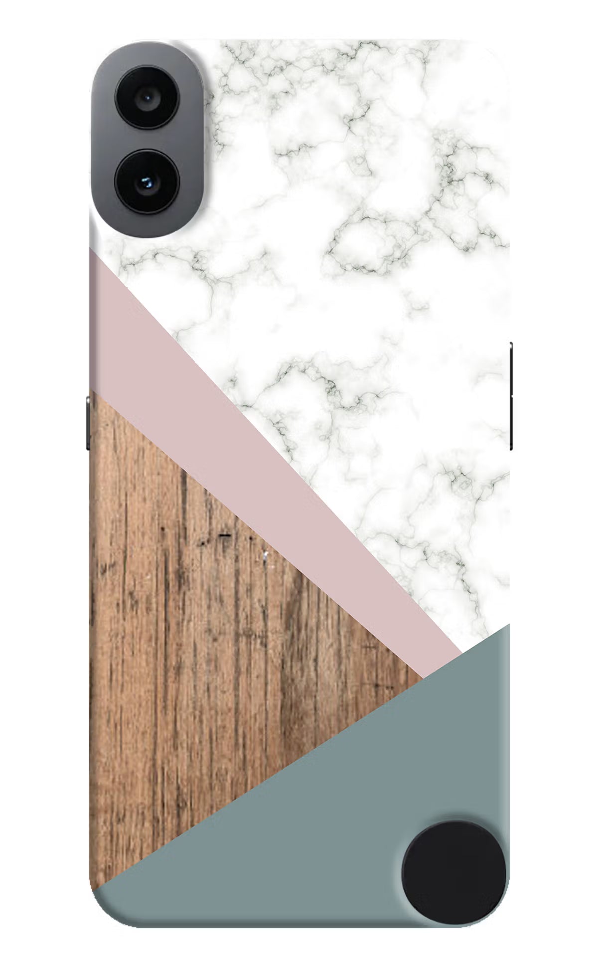 Marble wood Abstract CMF by Nothing Phone 1 Hard Case Back Cover by Casekaro