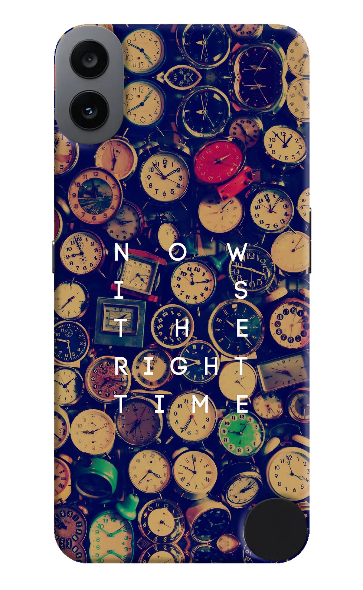 Now is the Right Time Quote CMF by Nothing Phone 1 Hard Case Back Cover by Casekaro
