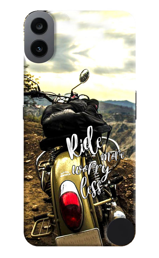 Ride More Worry Less CMF by Nothing Phone 1 Hard Case Back Cover by Casekaro