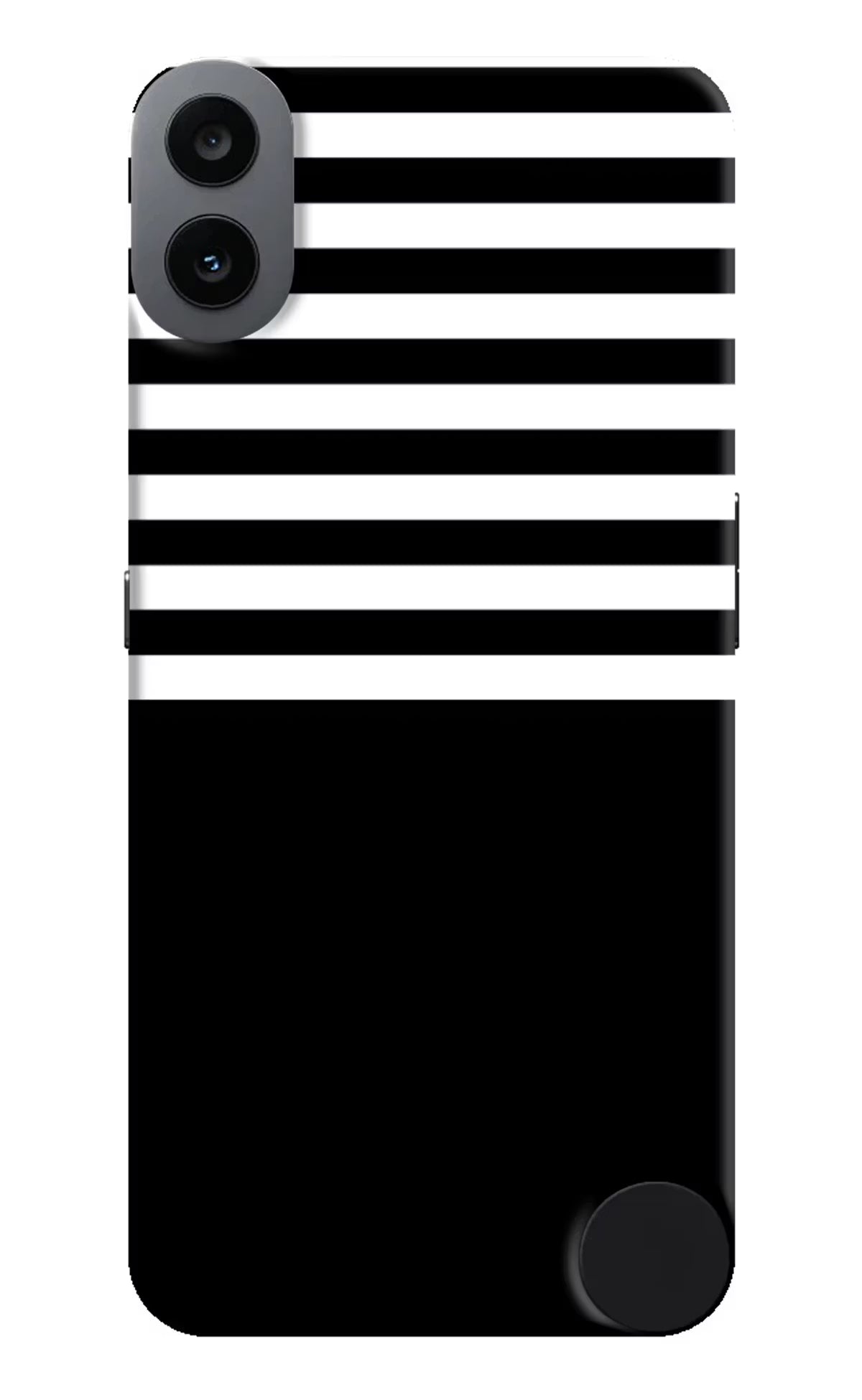 Black and White Print CMF by Nothing Phone 1 Hard Case Back Cover by Casekaro